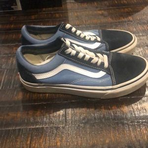 Dark & Light Blue Vans